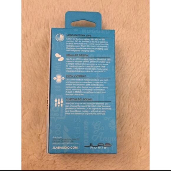 JLab GO Air True Wireless Earbuds-Navy - Picture 2 of 3